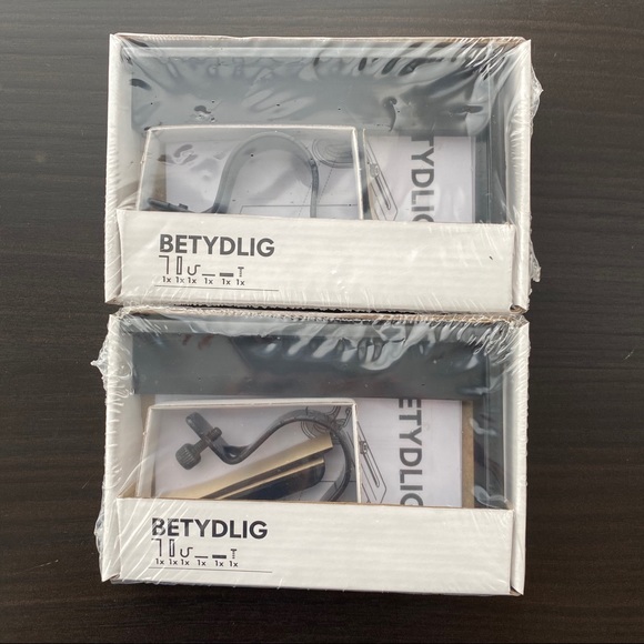 IKEA BETYDLIG Curtain Rod Bracket set of 2 - Picture 2 of 4
